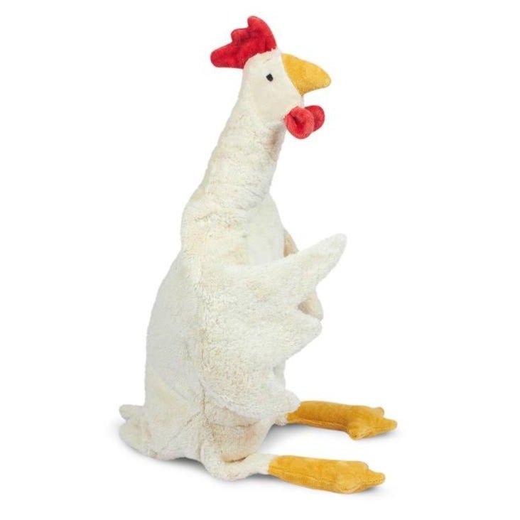 Senger Organic Cotton Cuddly Animal Chicken, Large - cotton, wool Stuffed Animals for open-ended play - Title: Default Title