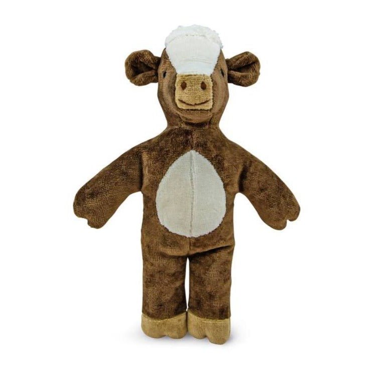 Senger Organic Cotton Floppy Animal Cow, Baby 10" - cotton, wool Stuffed Animals for open-ended play - Title: Default Title