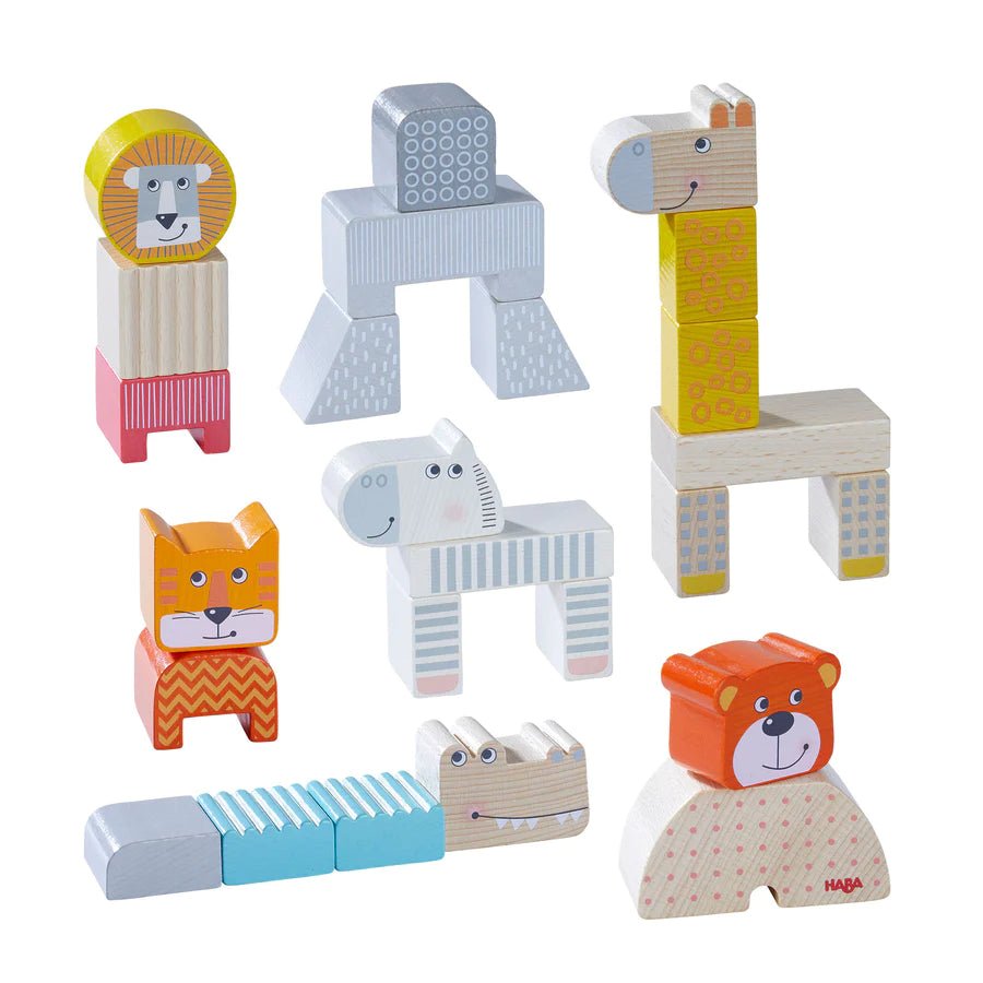 
                  
                    Haba Haba Animal Parade Blocks (25 pcs) - blueottertoys-HB306287
                  
                