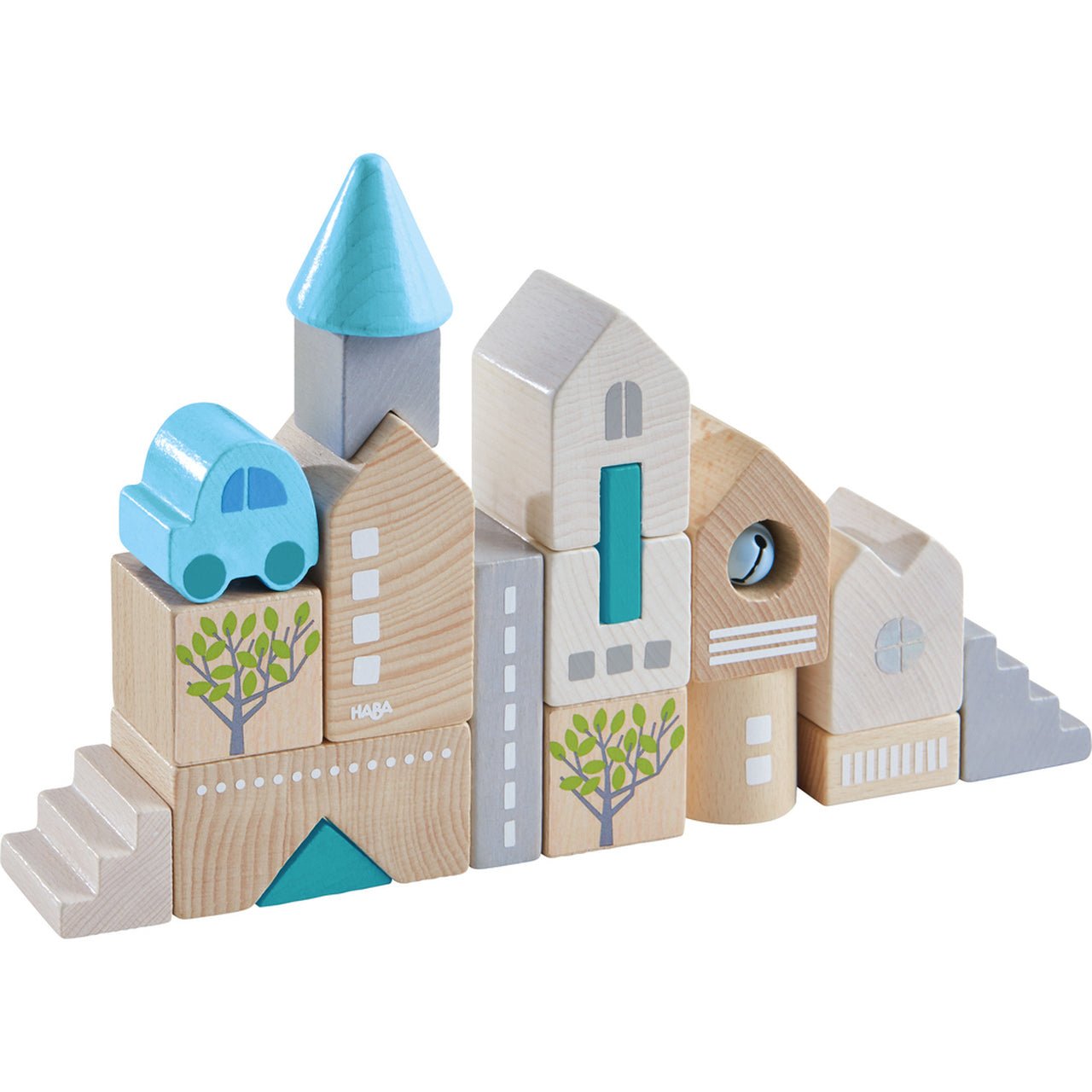 Bad Rodach 18 Piece Wooden Building Blocks - wood for open-ended play - Title: Default Title