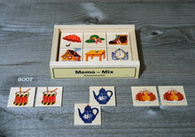 Atelier Fischer Memo Mix Game in Wooden Box (24 Tiles / 4 Wooden Playing Boards) - wood Games for open-ended play - Title:...