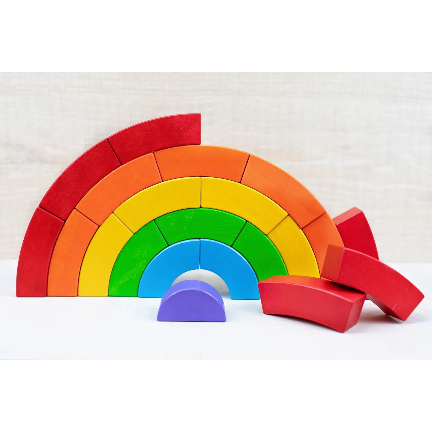 Bajo Wooden Rainbow Blocks by Bajo - blueottertoys-BJ78790