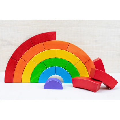 Wooden Rainbow Blocks by Bajo - wood for open-ended play - Title: Default Title