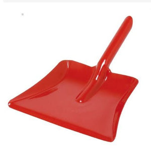 
                  
                    Red metal dustpan
                  
                