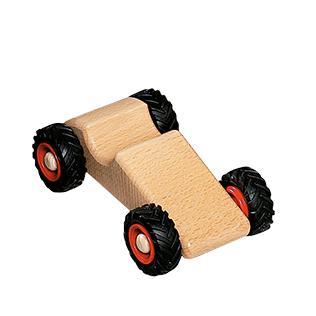 Fagus Wooden Speedy Race Car - wood, rubber Vehicles for open-ended play - Title: Default Title