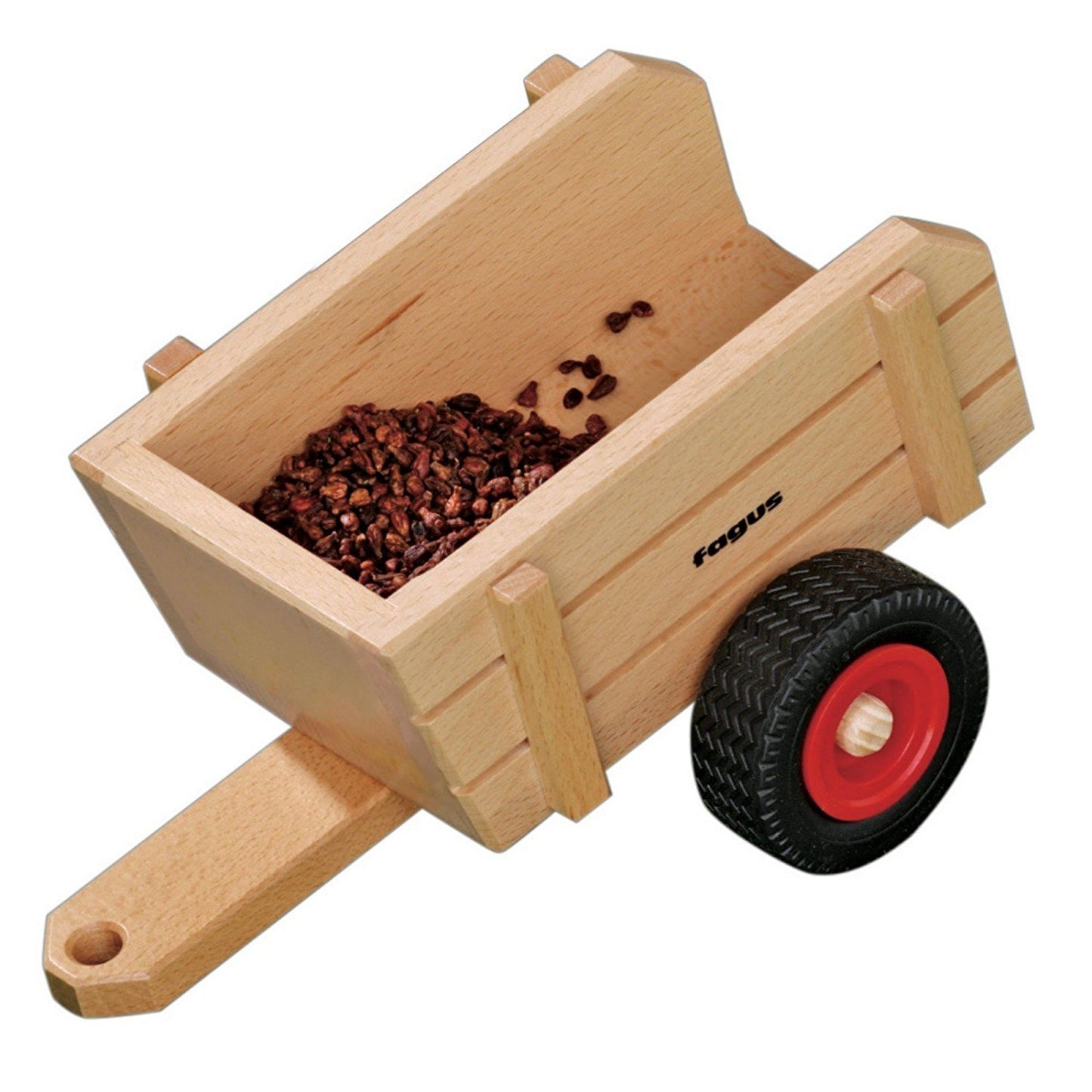 Fagus Wooden Farm Cart - wood, rubber Vehicles for open-ended play - Title: Default Title