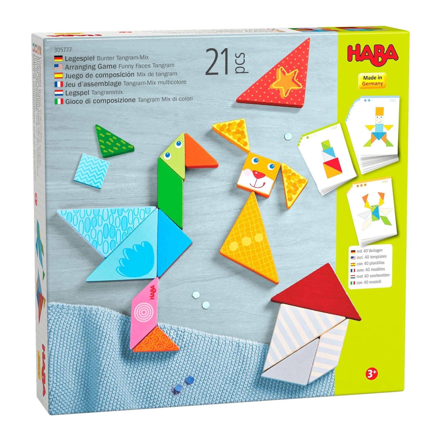 Haba Haba Funny Faces Tangram Game - blueottertoys-HB305777