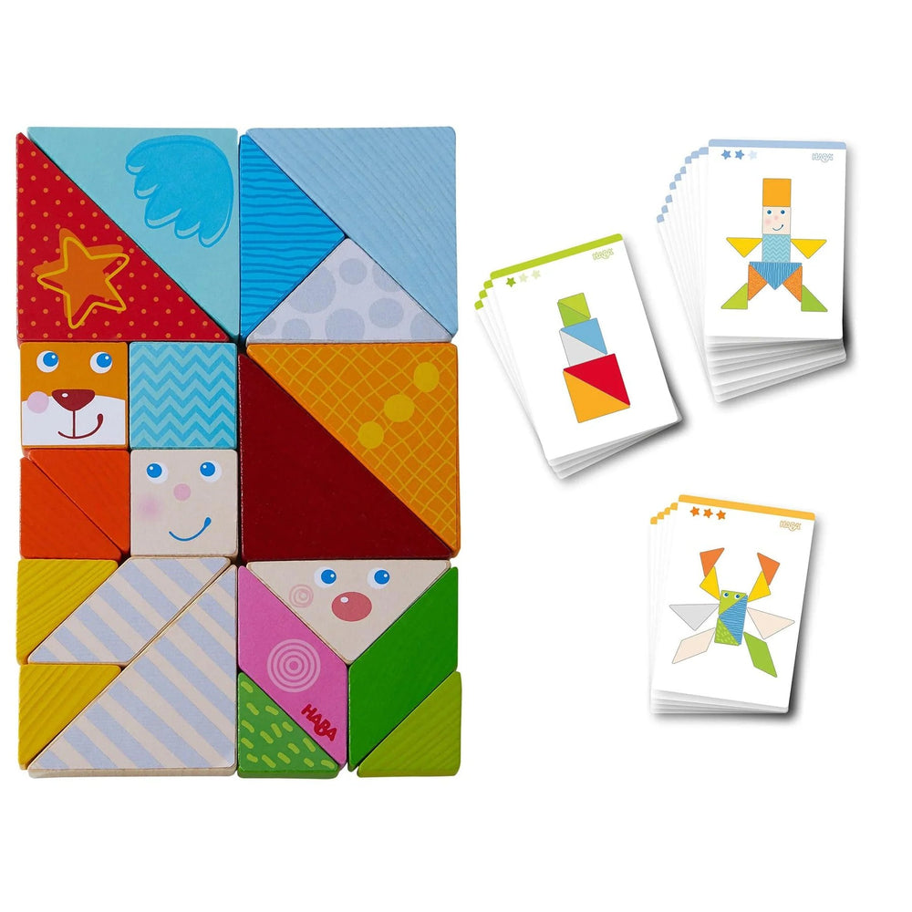 Haba Haba Funny Faces Tangram Game - blueottertoys-HB305777