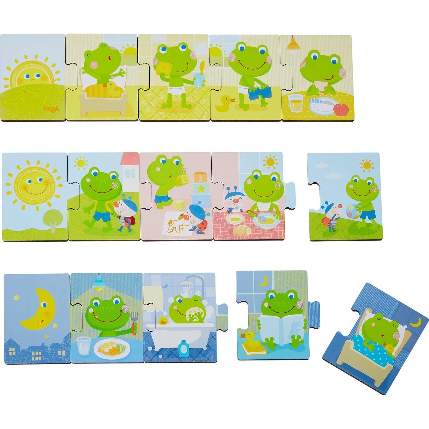 Haba Frog Wooden Matching Game - wood Puzzles for open-ended play - Title: Default Title