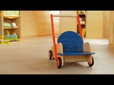 
                  
                    Load and play video in Gallery viewer, Haba Wooden Walker Wagon
                  
                