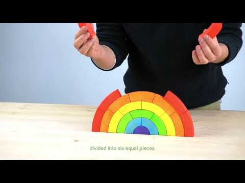 
                  
                    Load and play video in Gallery viewer, Wooden Rainbow Blocks by Bajo
                  
                