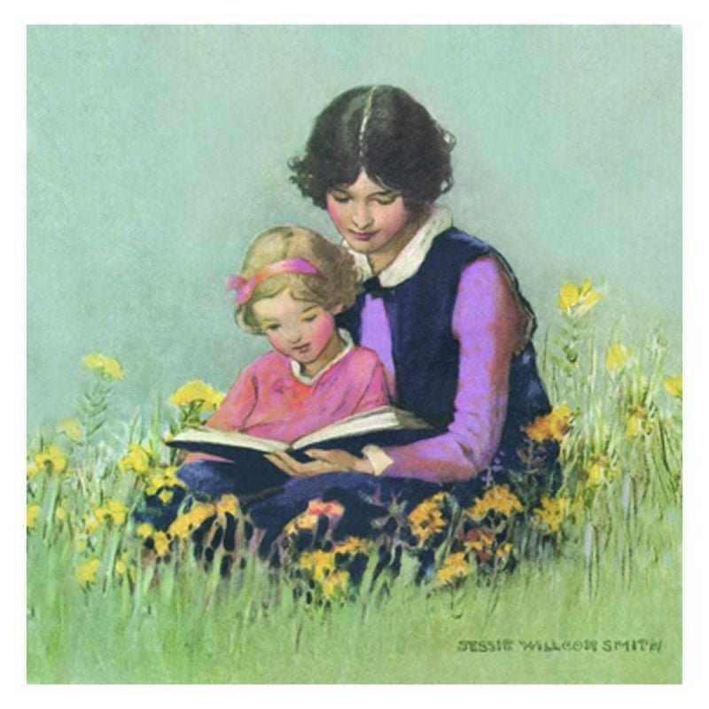 Jessie Willcox Smith Greeting Cards : Reading for open-ended play - Title: Default Title
