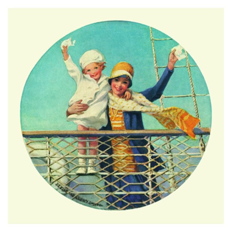 Jessie Willcox Smith Greeting Cards : Waving from Ship for open-ended play - Title: Default Title