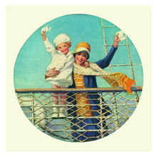 Jessie Willcox Smith Greeting Cards : Waving from Ship for open-ended play - Title: Default Title