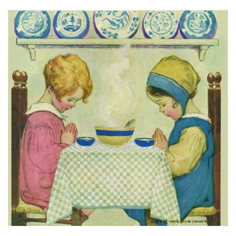 Jessie Willcox Smith Greeting Cards : Saying Grace for open-ended play - Title: Default Title
