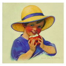 Jessie Willcox Smith Greeting Cards : Boy with Apple for open-ended play - Title: Default Title