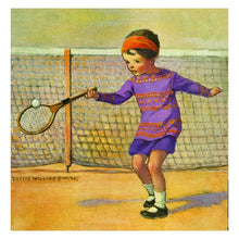 Jessie Willcox Smith Greeting Cards : Girl Playing Tennis for open-ended play - Title: Default Title