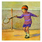 Jessie Willcox Smith Greeting Cards : Girl Playing Tennis - challengeandfunretail