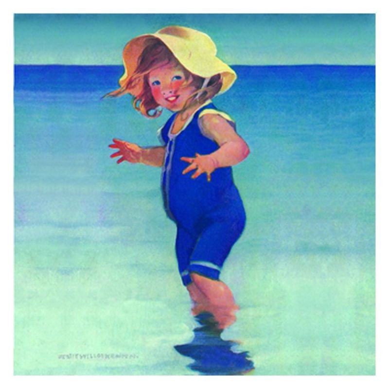 Jessie Willcox Smith Greeting Cards : Girl with Sun Hat for open-ended play - Title: Default Title