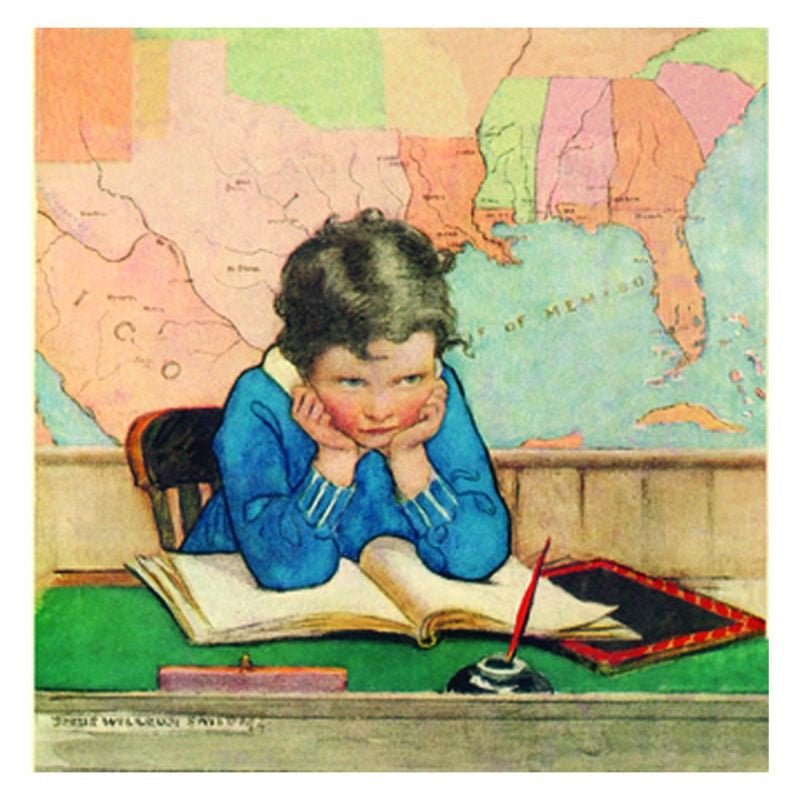 TJ Whitneys Jessie Willcox Smith Greeting Cards : Thinking - blueottertoys-JWS65