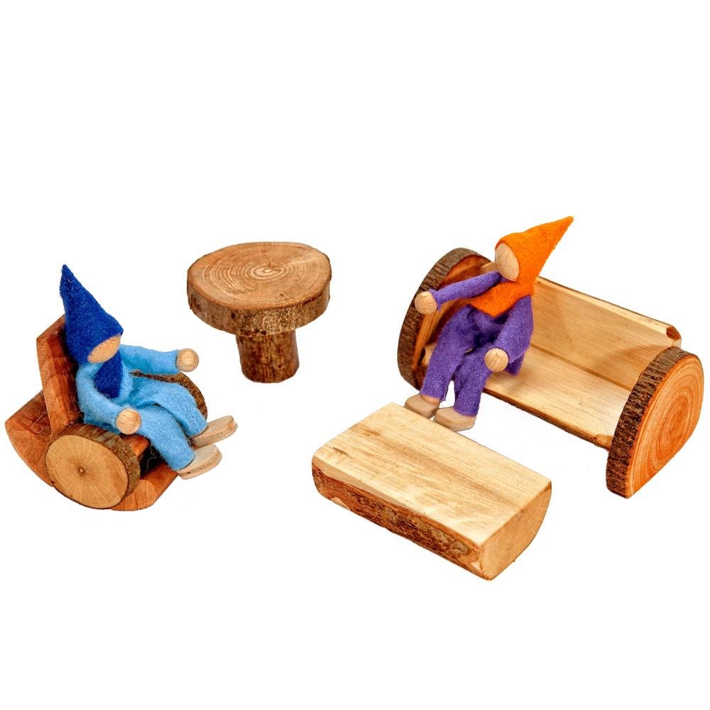 Magic Wood Branch Furniture for Elf Tree House, Small Living Room - blueottertoys-MW-SL