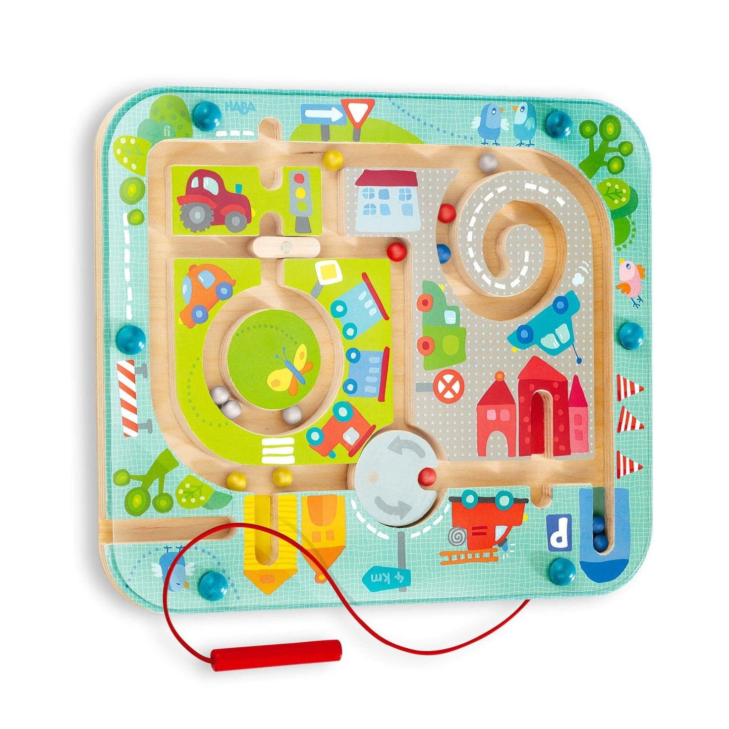 Haba Magnetic Game - Town Maze - wood Wooden Toys for open-ended play - Title: Default Title