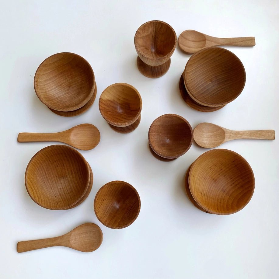 
                  
                    Handcrafted Toys Montessori Waldorf Woodend Dish Set - blueottertoys-TY-WPDS
                  
                