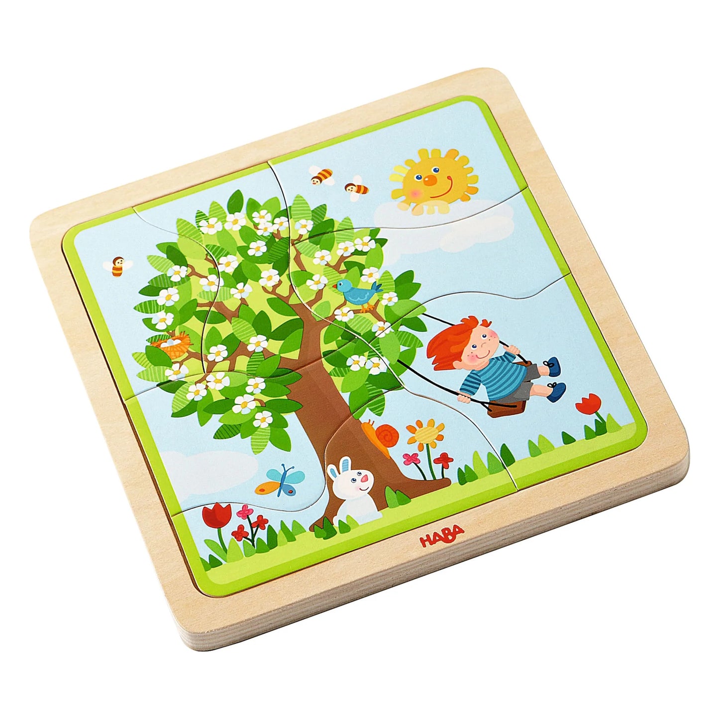 Haba My Time of the Year - 4 Seasons Layer Puzzle - wood Puzzles for open-ended play - Title: Default Title