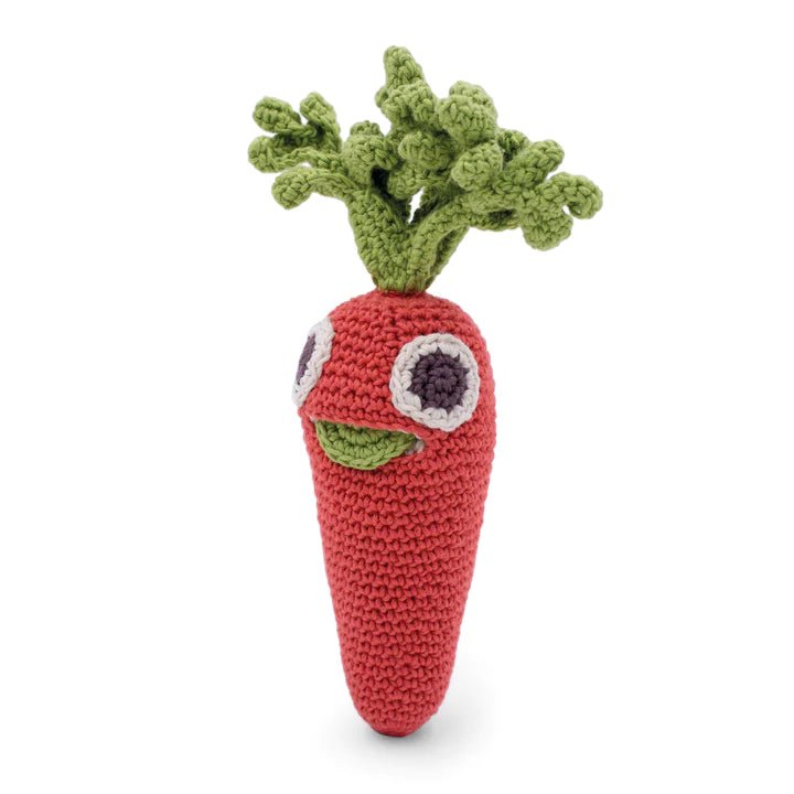 Myum Organic Cotton - Carrot Rattle | Baby Toys- Blue Otter Toys