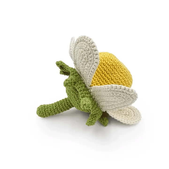 Myum Organic Cotton - Reversible Strawberry Flower - cotton, natural Baby Toys for open-ended play - Title: Default Title