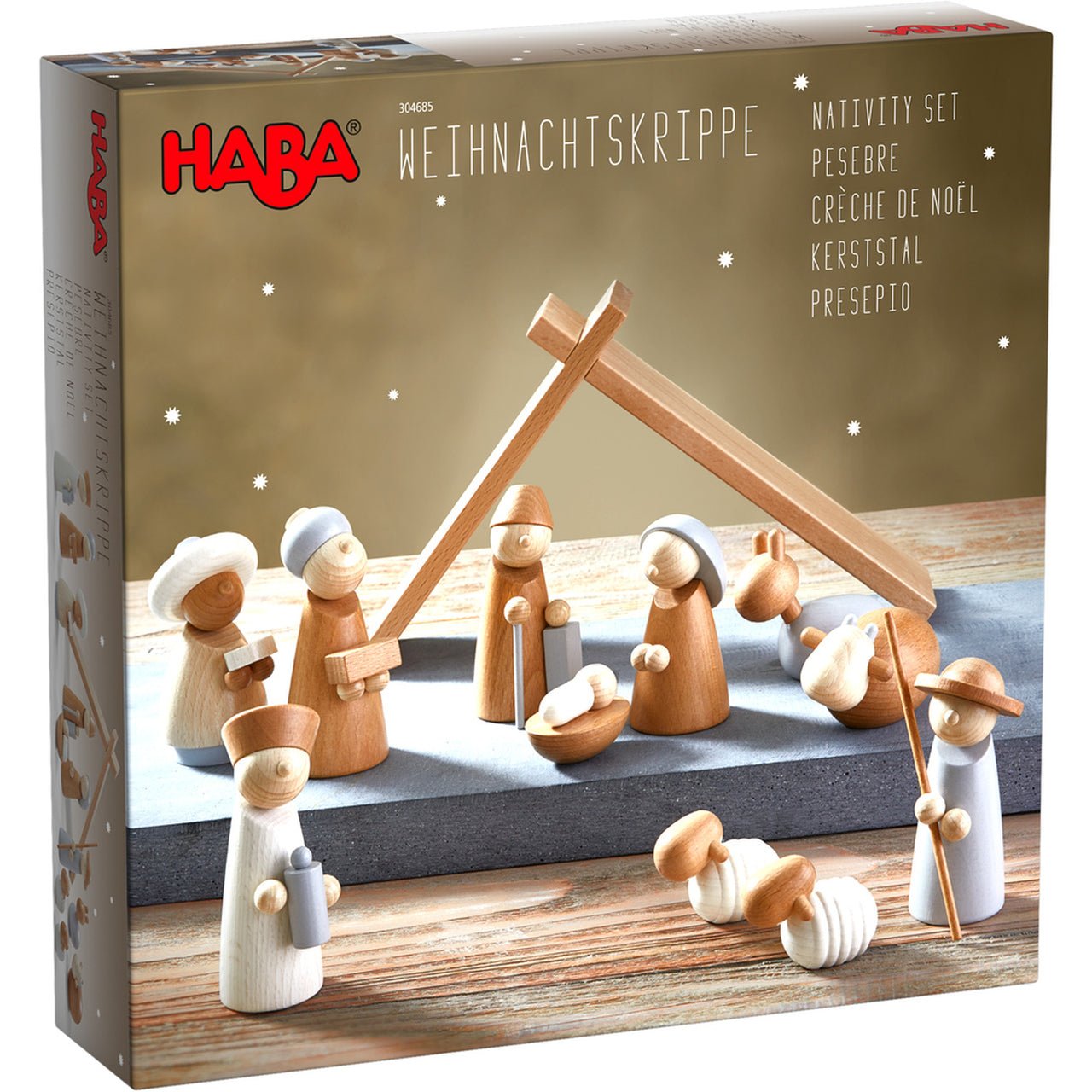 HABA Wooden Nativity Set - wood Wooden Figures for open-ended play - Title: Default Title