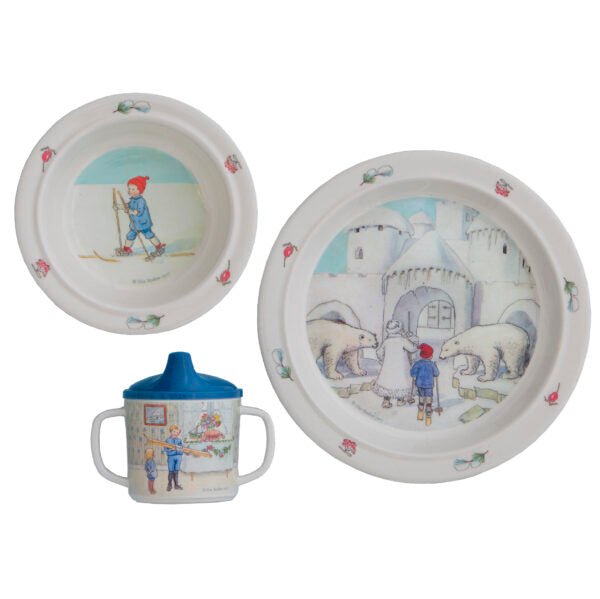 Elsa Beskow Elsa Beskow "Ollie's Ski Trip" Dish Set - blueottertoys-RS3015