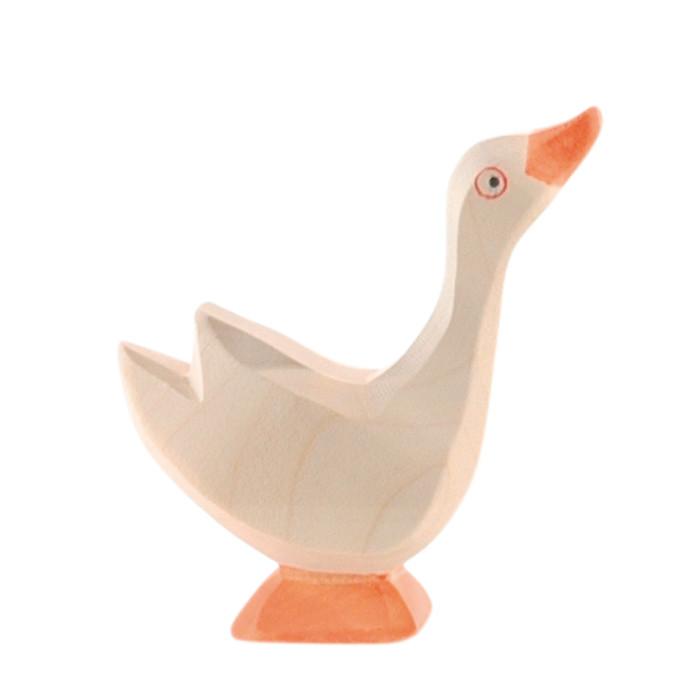 Ostheimer Goose - wood, natural Wooden Figures for open-ended play - Title: Default Title