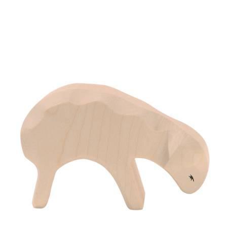 Ostheimer Sheep Feeding - wood, natural Wooden Figures for open-ended play - Title: Default Title