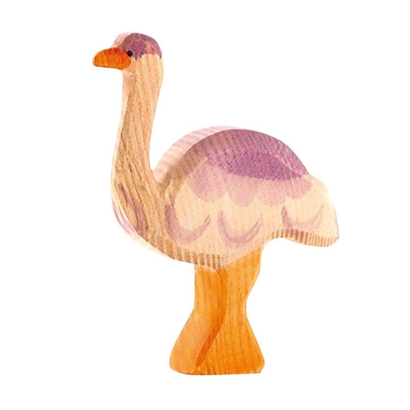 Ostheimer Wooden Ostrich - wood, natural Wooden Figures for open-ended play - Title: Default Title