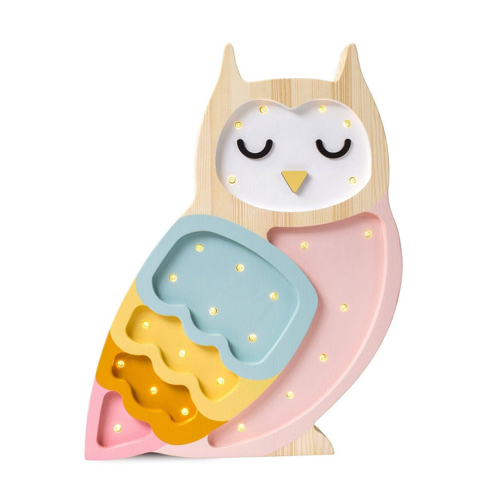 Little Lights US Little Lights Owl Lamp - blueottertoys-sku-1356152