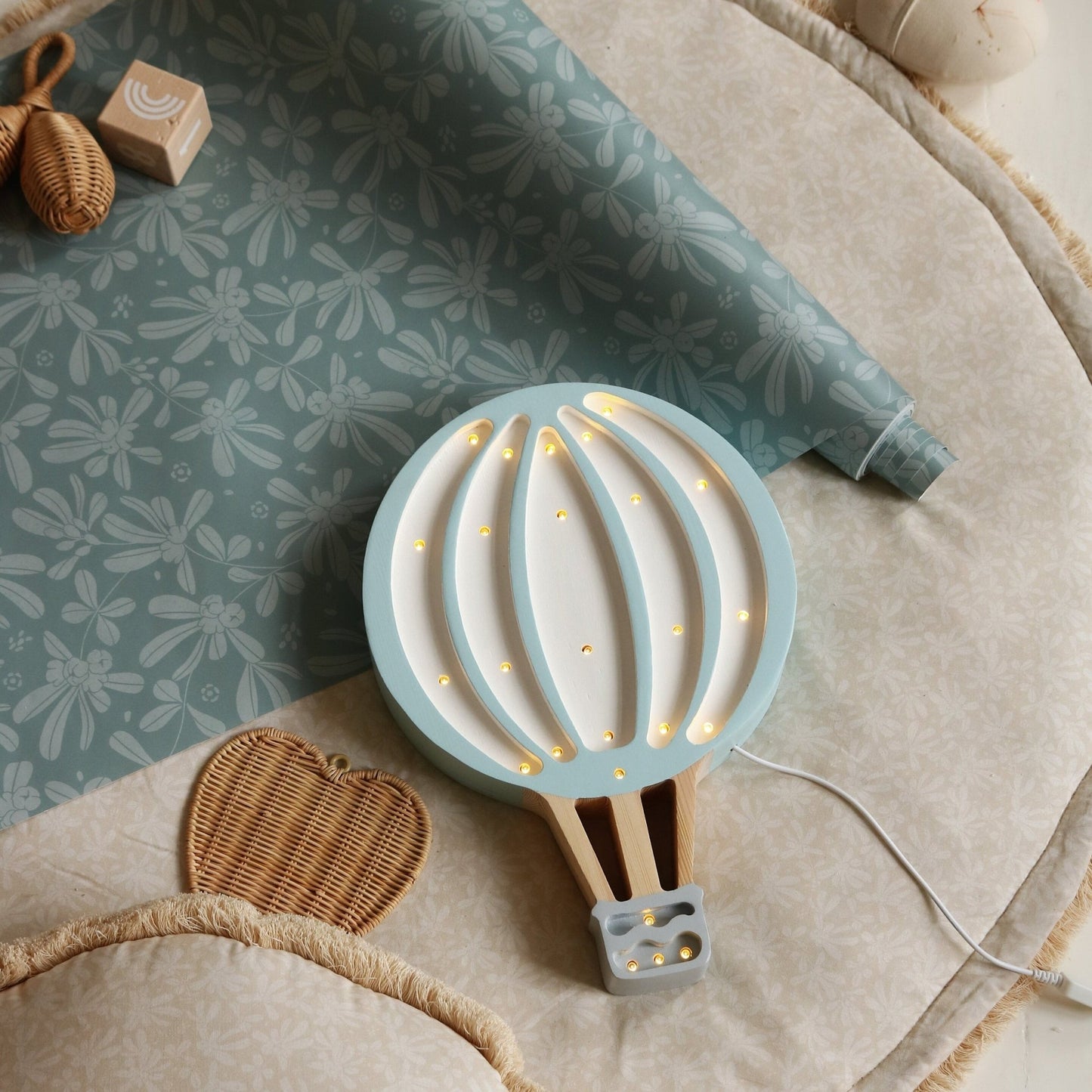 Little Lights US Little Lights Hot Air Balloon Lamp - blueottertoys-sku-1356330