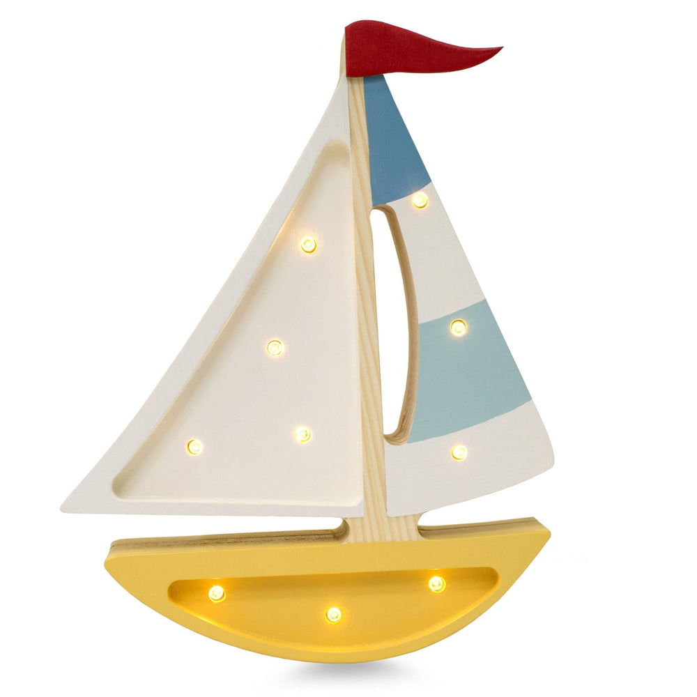 Little Lights US Little Lights Mini Sailboat Lamp - blueottertoys-sku-2202195