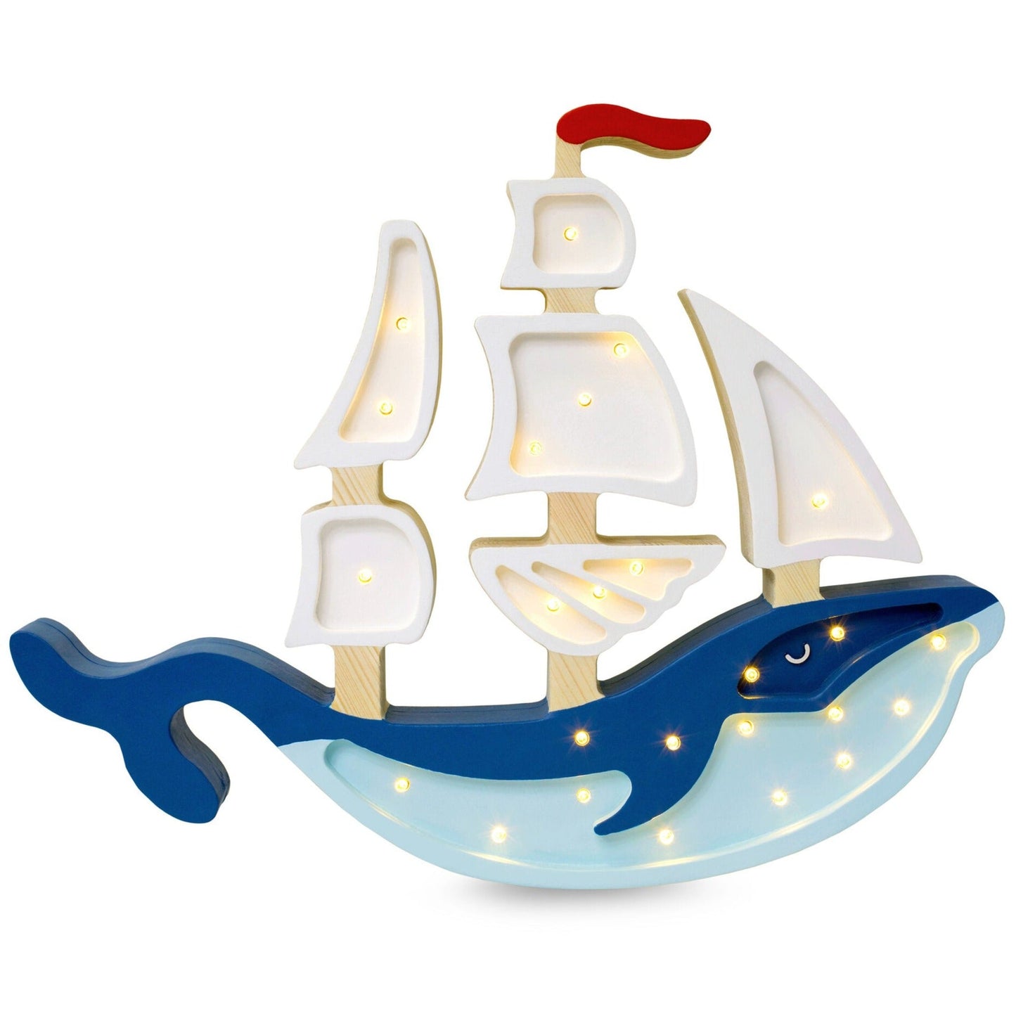 Little Lights US Little Lights Whale Ship Lamp - blueottertoys-sku-1356349