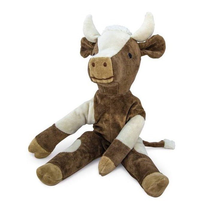 Senger Organic Cotton Floppy Animal Cow, Small 13" - cotton, wool Stuffed Animals for open-ended play - Title: Default Title
