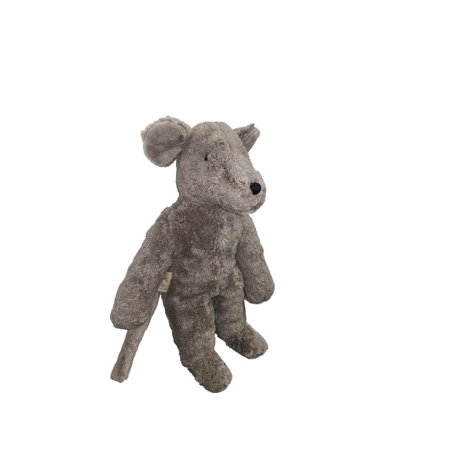 Senger Organic Cotton Mouse (Small 12") - cotton, wool, natural Stuffed Animals for open-ended play - Title: Default Title