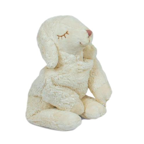 Senger Organic Cotton Sheep with Cherry Pits for Warming (White) - cotton, wool, natural Stuffed Animals for open-ended pl...