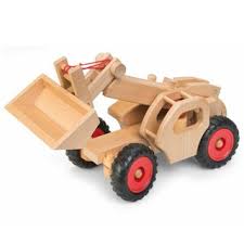 Fagus Wooden Telescopic Loader - Made in Germany - wood Vehicles for open-ended play - Title: Default Title