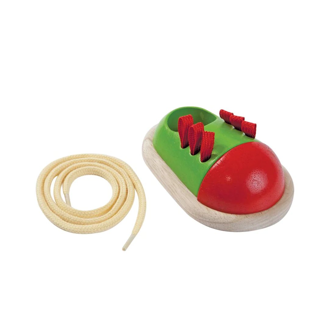 Tie-Up Shoe - Plan Toys - wood, rubber Educational Toys for open-ended play - Title: Default Title