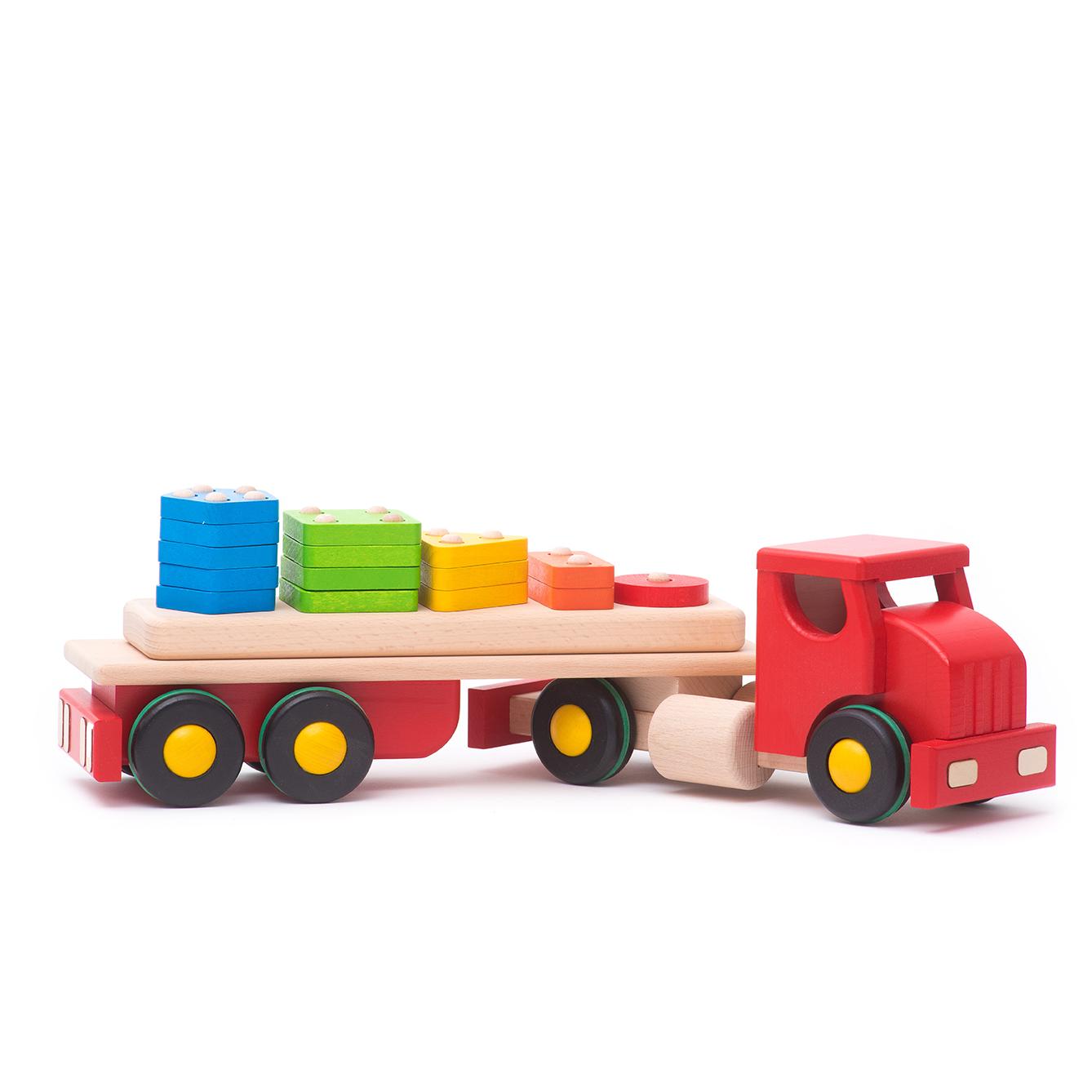 Wooden Big Truck by Bajo - wood Vehicles for open-ended play - Title: Default Title