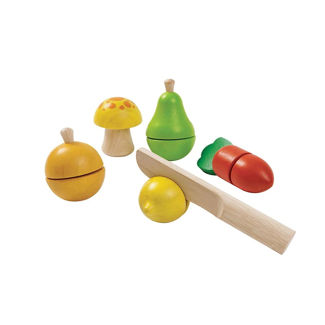 
                  
                    Plan Toys Wooden Fruit and Vegetable Play Set - Plan Toys - blueottertoys-PL5337
                  
                