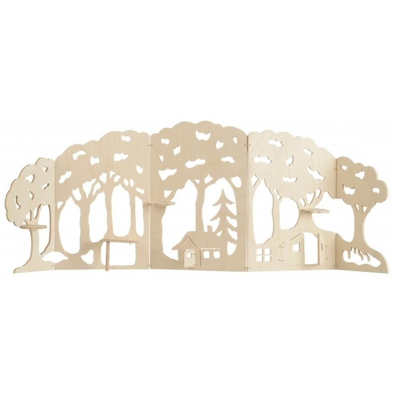 De Noest Wooden Forest Play Scene - blueottertoys-DN15035