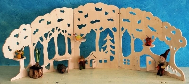 
                  
                    Wooden Forest Play Scene
                  
                