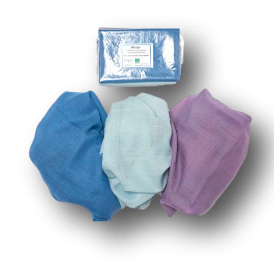 Wool Cloths for Seasonal Nature Table & Dramatic Play, Set of 3 - wool Playsilk for open-ended play - Season: Autumn