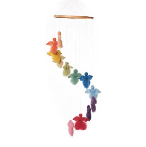 Woolen Fairy Mobile Kit - wood, wool, felt Art & Craft Kits for open-ended play - Title: Default Title